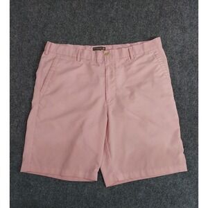 Peter Millar Crown Sport Shorts Mens‎ 36 Pink Pinstripe Performance Golf Outdoor
